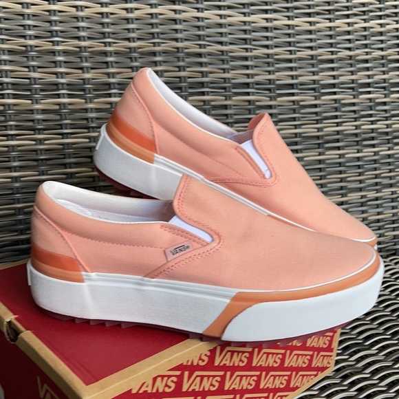 Vans Classic Slip-On S Pastel Peach Pearl/True White WMNS - Picture 6 of 16